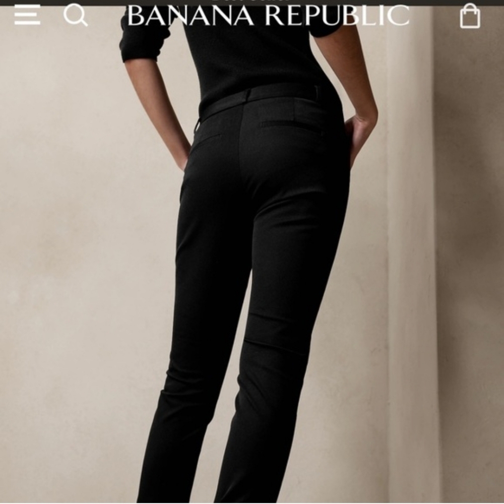 Banana Republic Skinny SLOAN Women's Classic Black Dress Pants